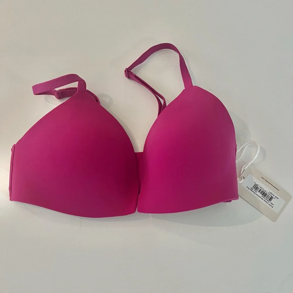 NEW Bare The Wire-Free Front-Close Bra Festival Fuchsia size 30B